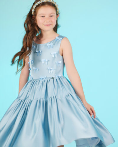 THE O COLETTE SKY BOW DRESS
