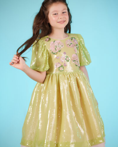 LUNA BLOSSOM SEQUIN DRESS