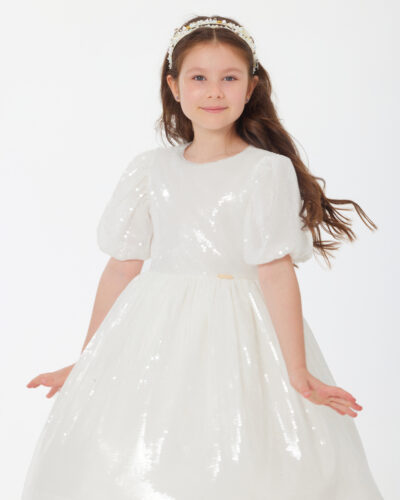 LUNA SPARKLE DRESS WITH LACE